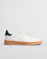 cuzima quilted leather sneakers - white