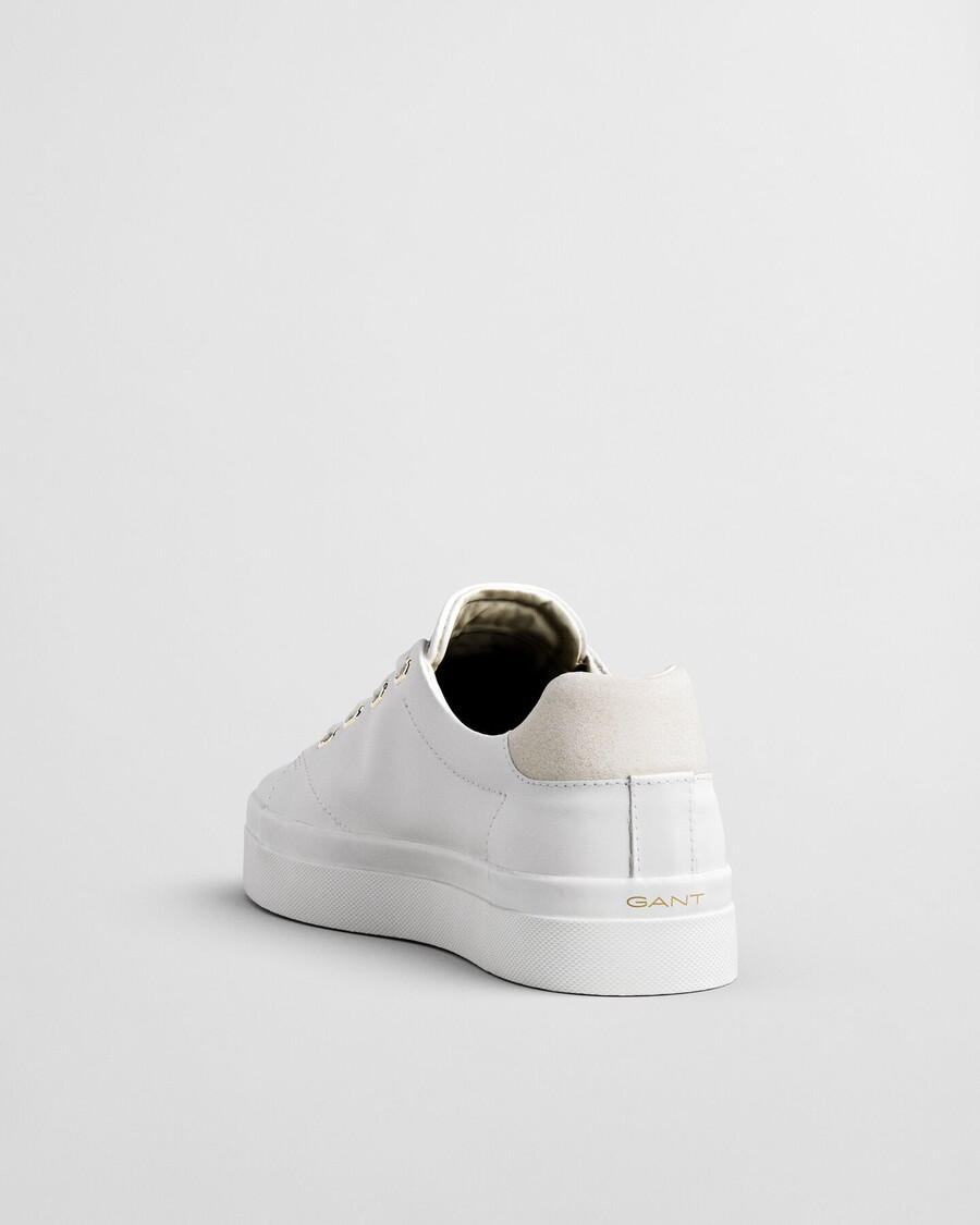 avona leather sneakers - white