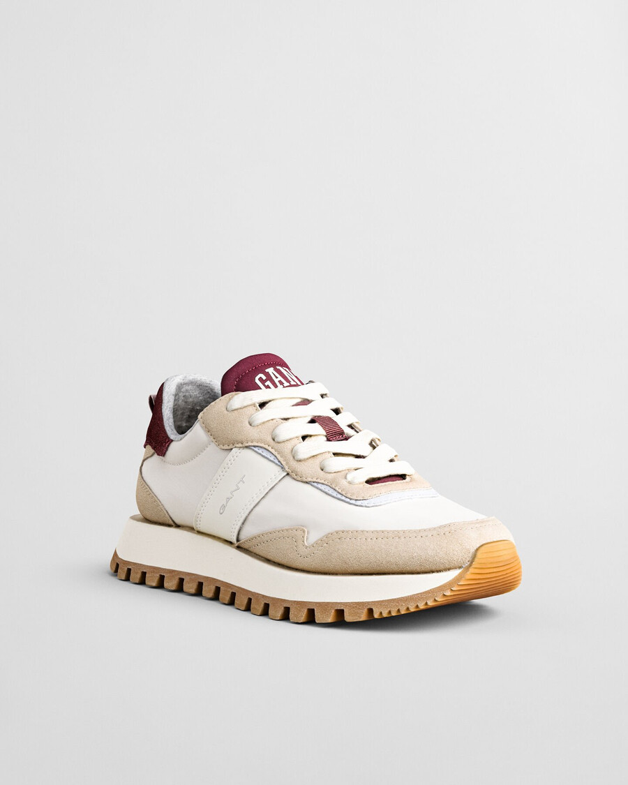 caffay suede nylon sneakers - dry sand