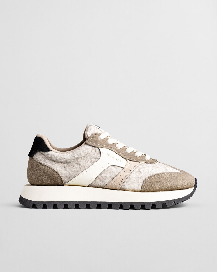 caffay suede wool sneakers - light taupe