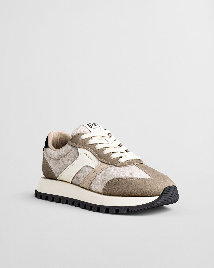 caffay suede wool sneakers - light taupe