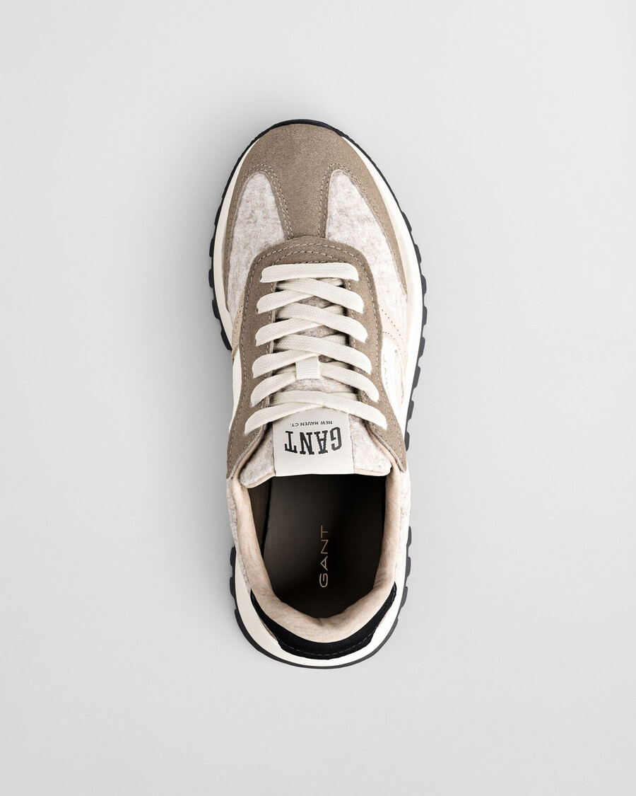 caffay suede wool sneakers - light taupe