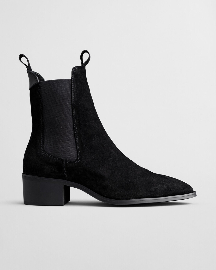 st broomly suede chelsea boots - black