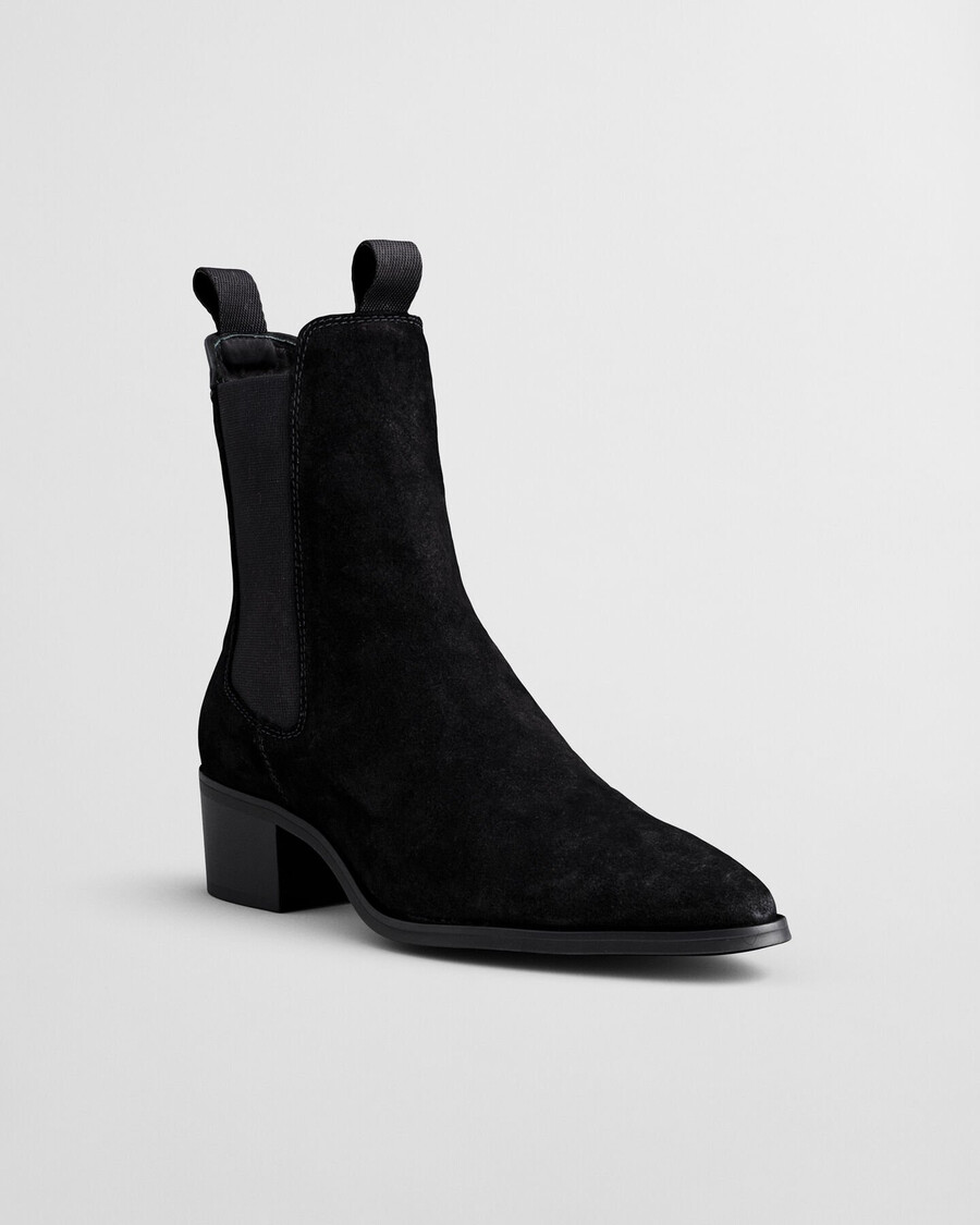 st broomly suede chelsea boots - black