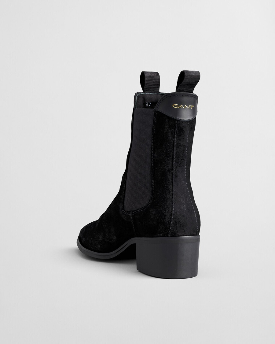 st broomly suede chelsea boots - black