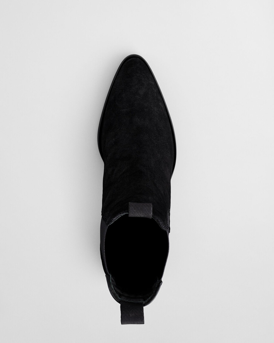 st broomly suede chelsea boots - black
