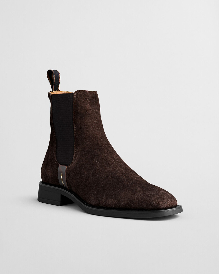 fayy suede chelsea boots - dark brown