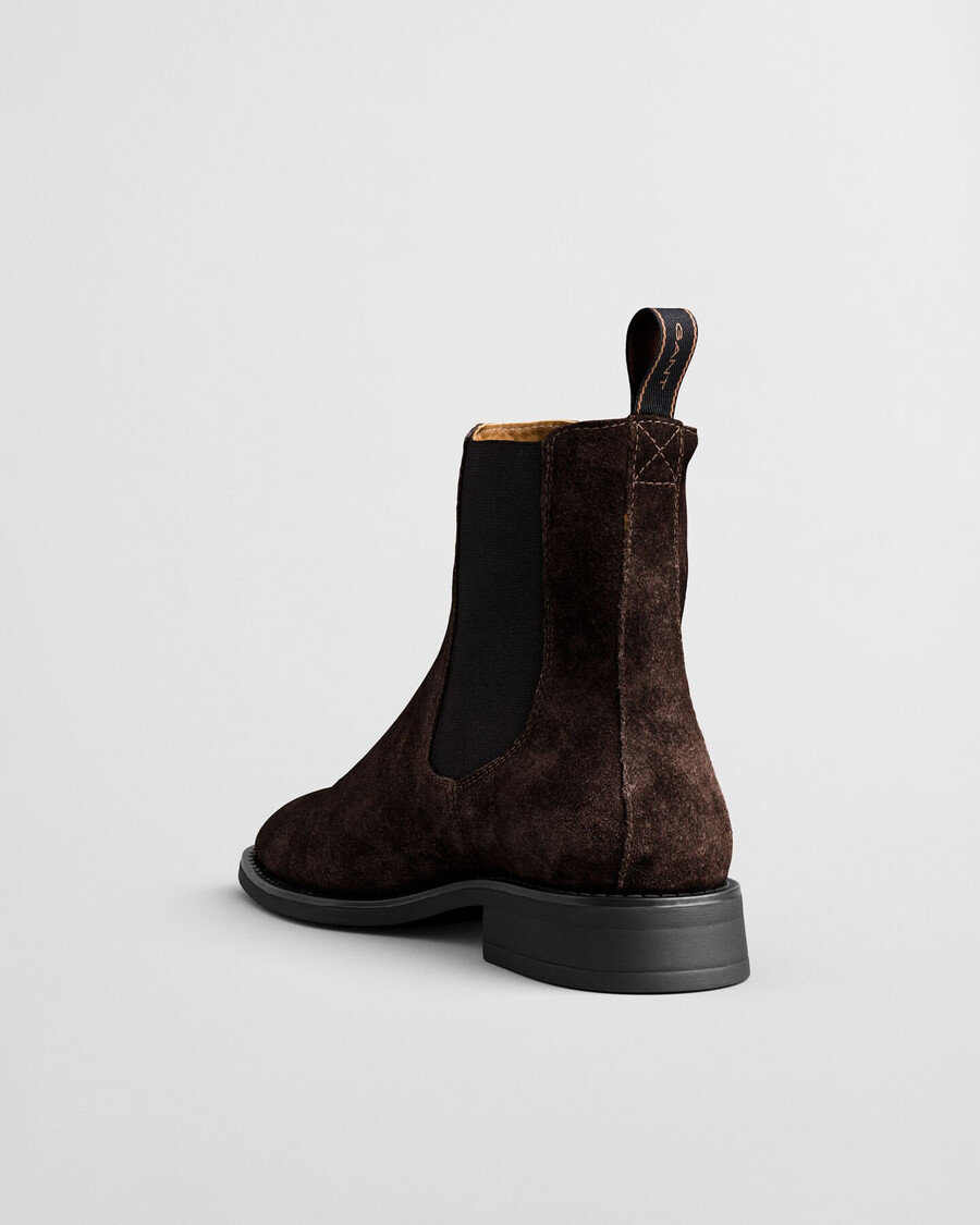 fayy suede chelsea boots - dark brown