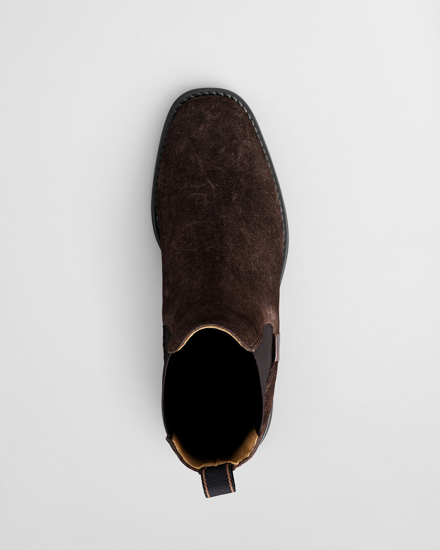 fayy suede chelsea boots - dark brown