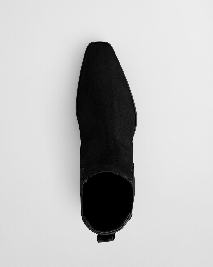 bassotte suede boots - black
