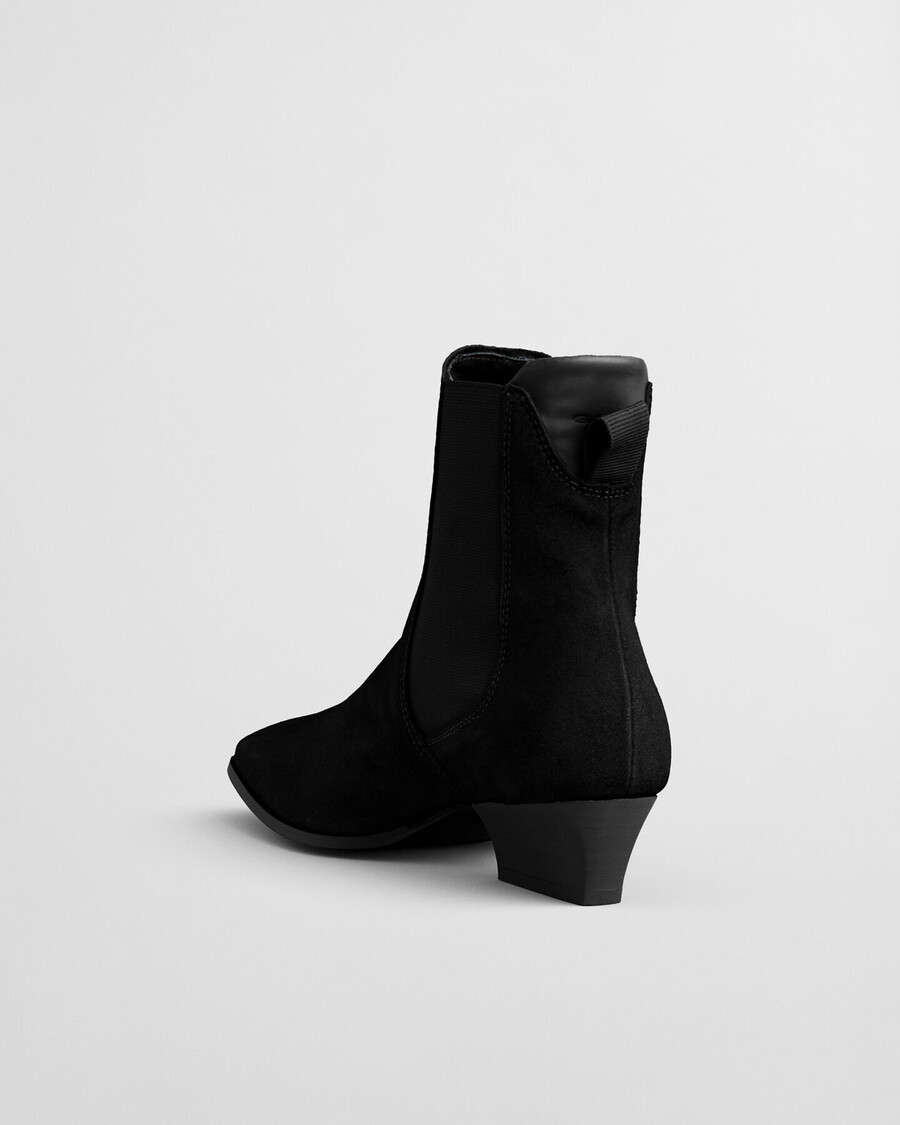 bassotte suede boots - black