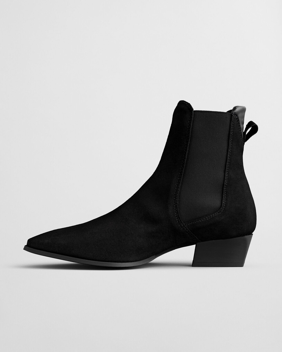 bassotte suede boots - black