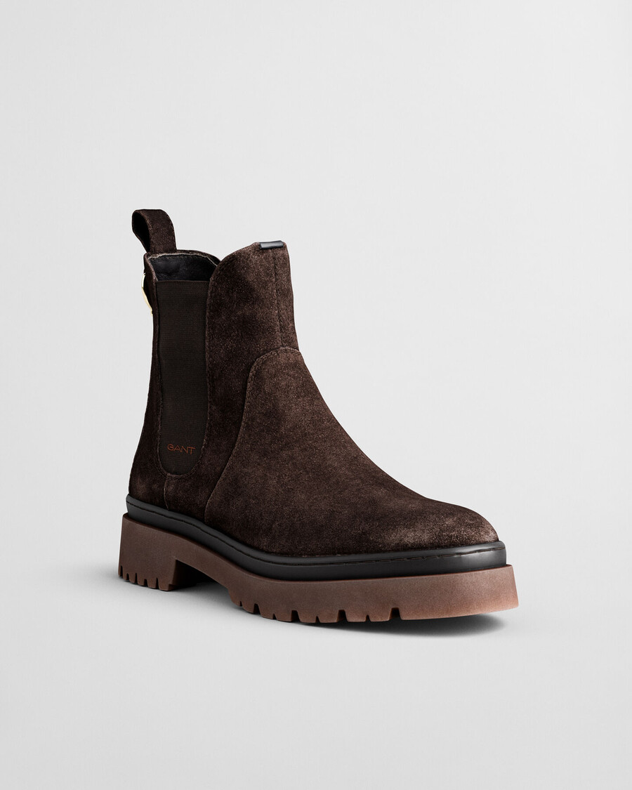 aligrey suede chelsea boots - deep brown
