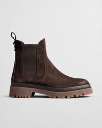 aligrey suede chelsea boots - deep brown